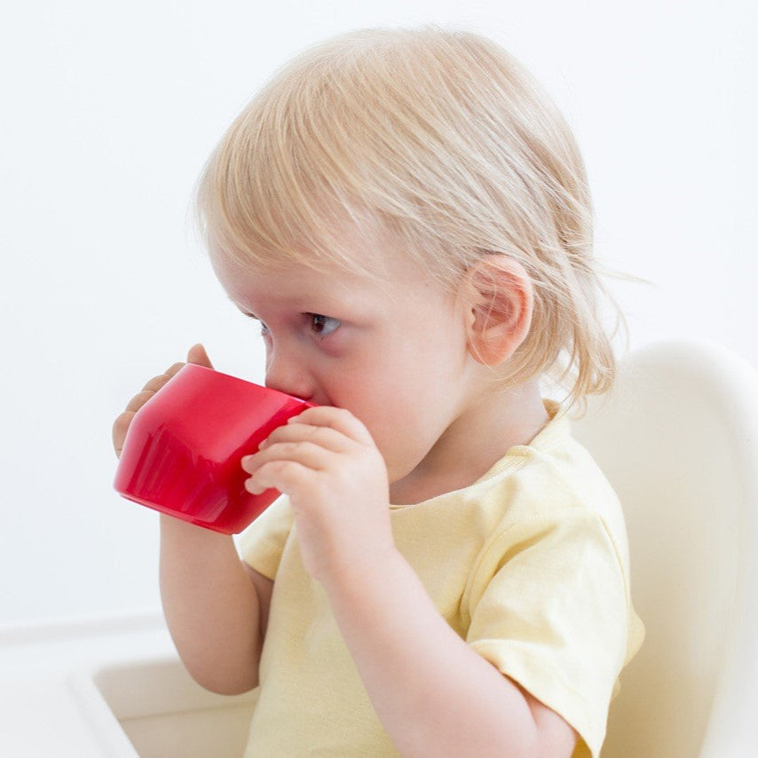 Toddler with doidy cup