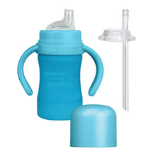 Sproutware Cup in Aqua & Sippigrip Bottle Strap Gift Set