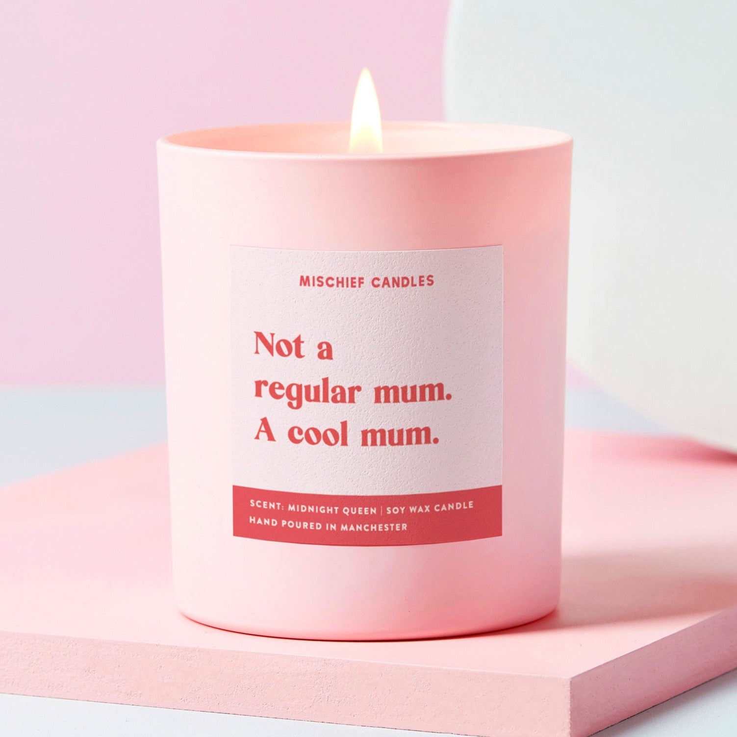 Glass Candle - Not a Regular Mum. A Cool Mum