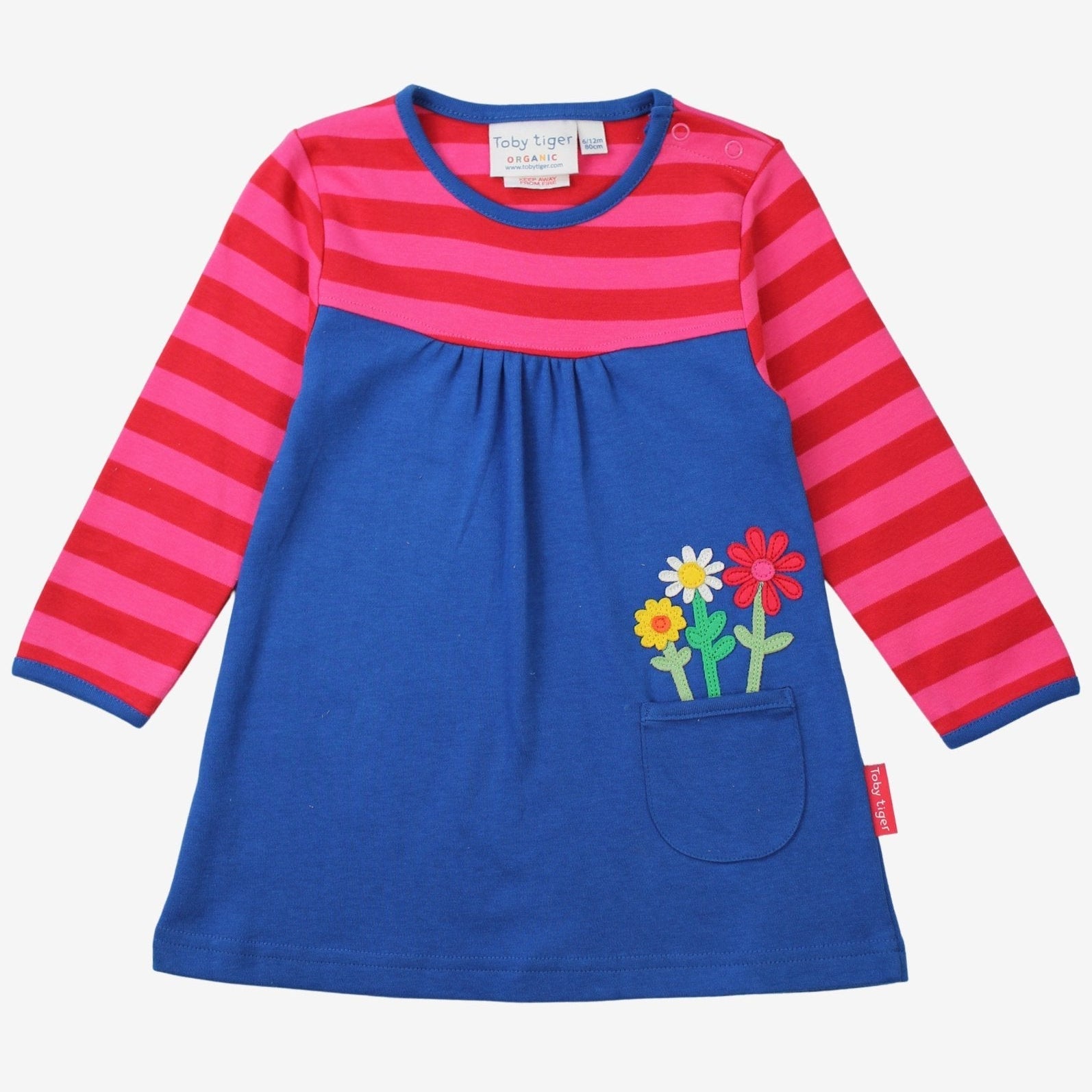 Organic Applique Dress - Floral