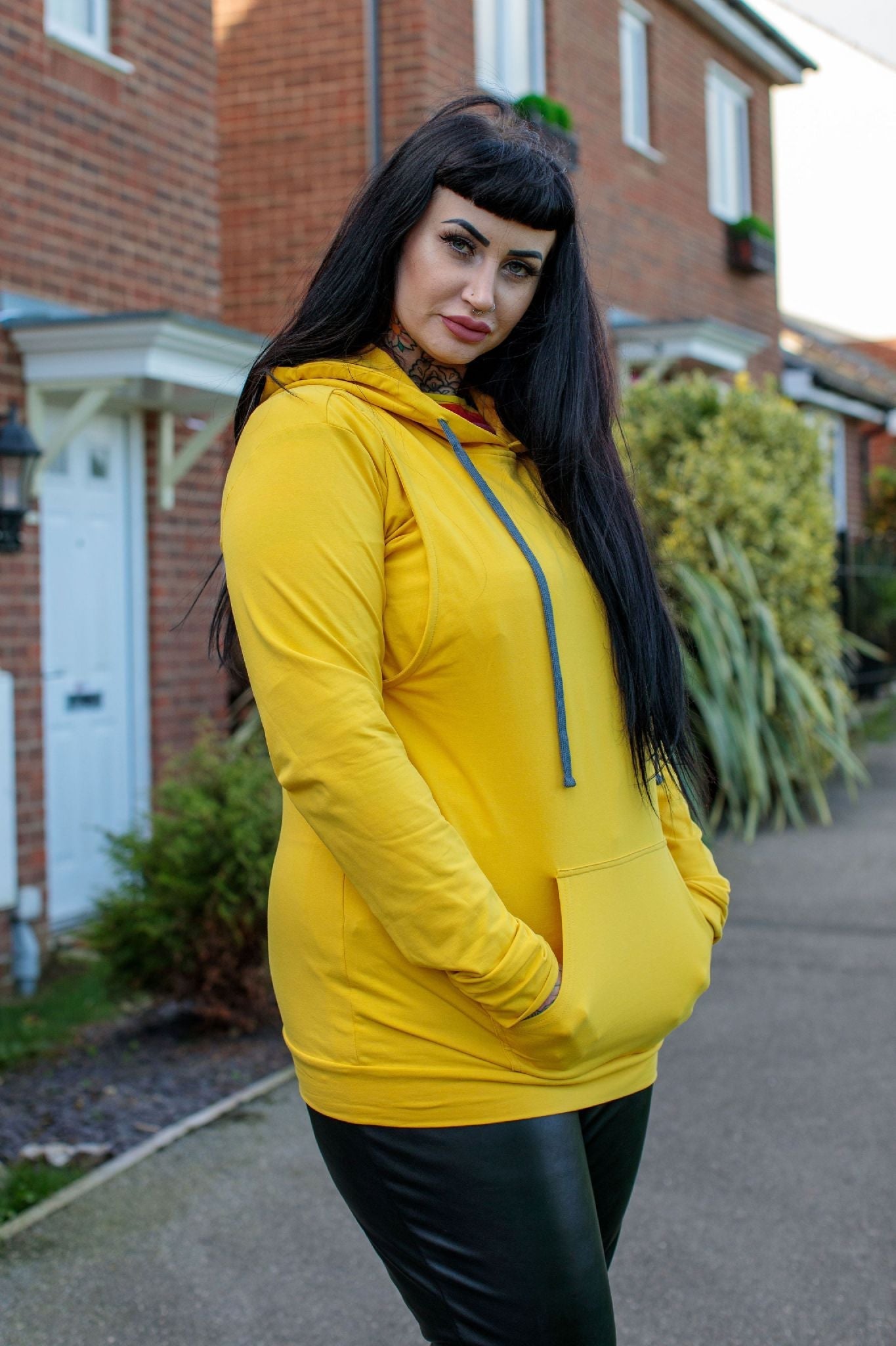Breastfeeding Hoodie - Yellow