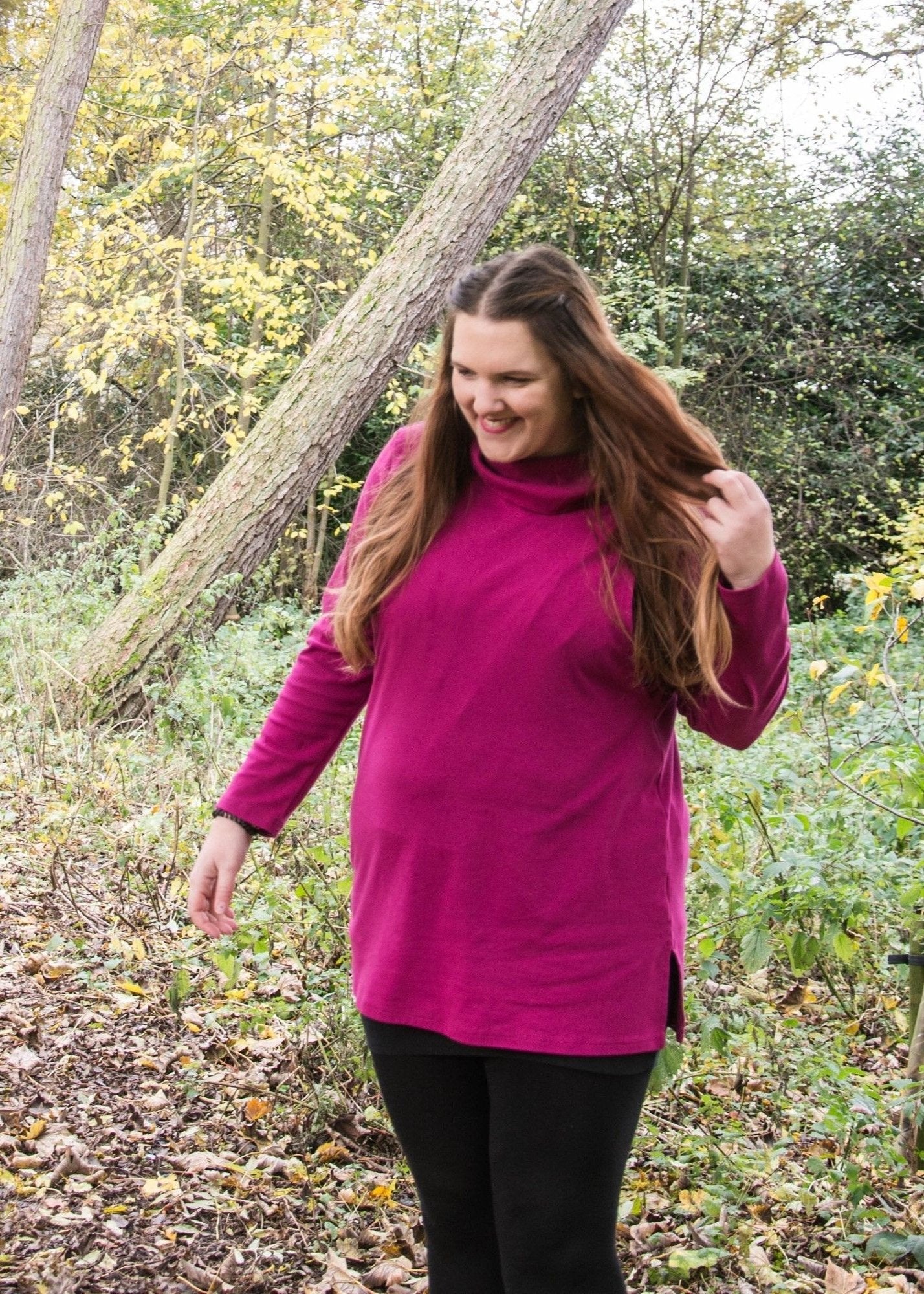 Tina Breastfeeding Tunic - Cerise