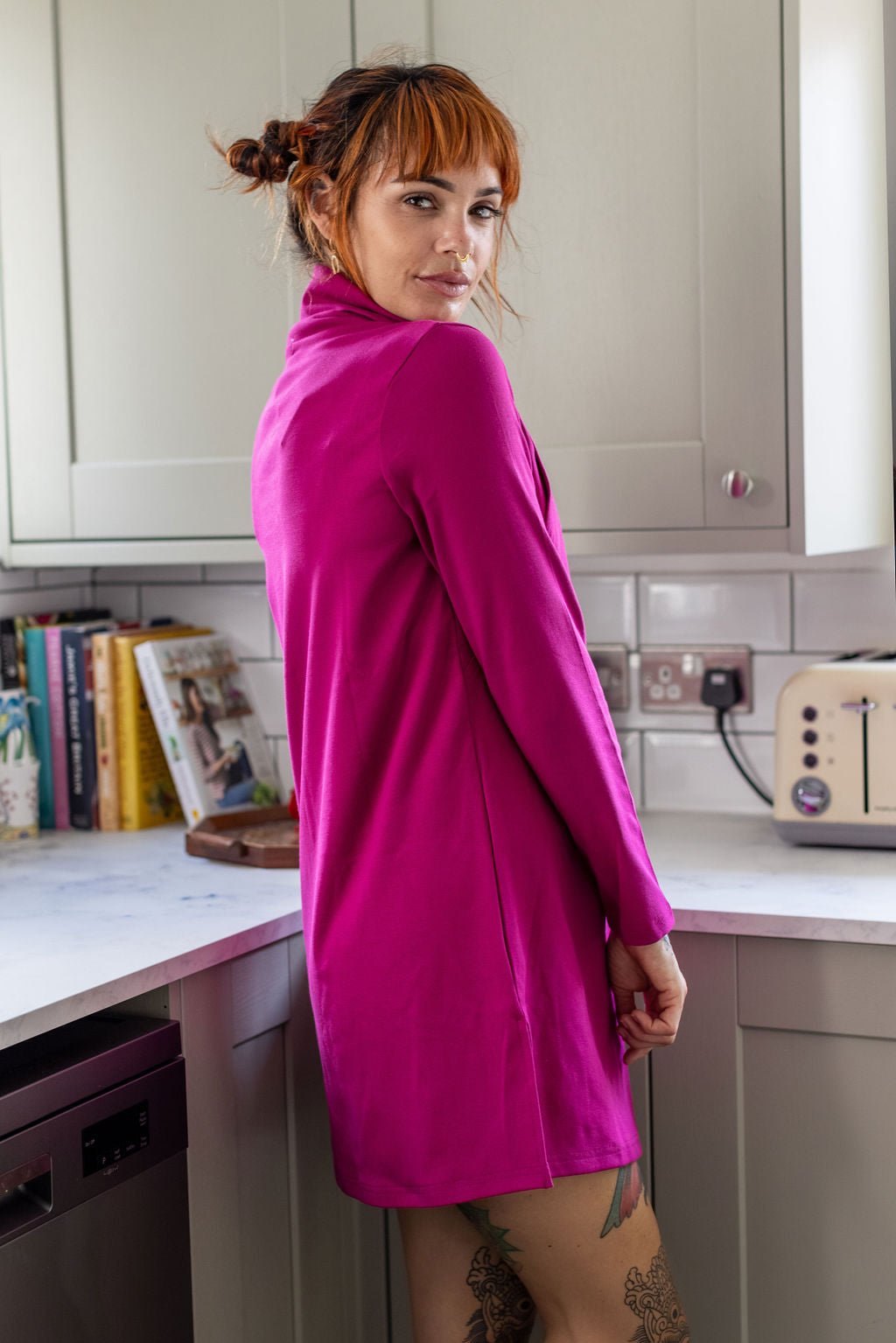 Tina Breastfeeding Tunic - Cerise