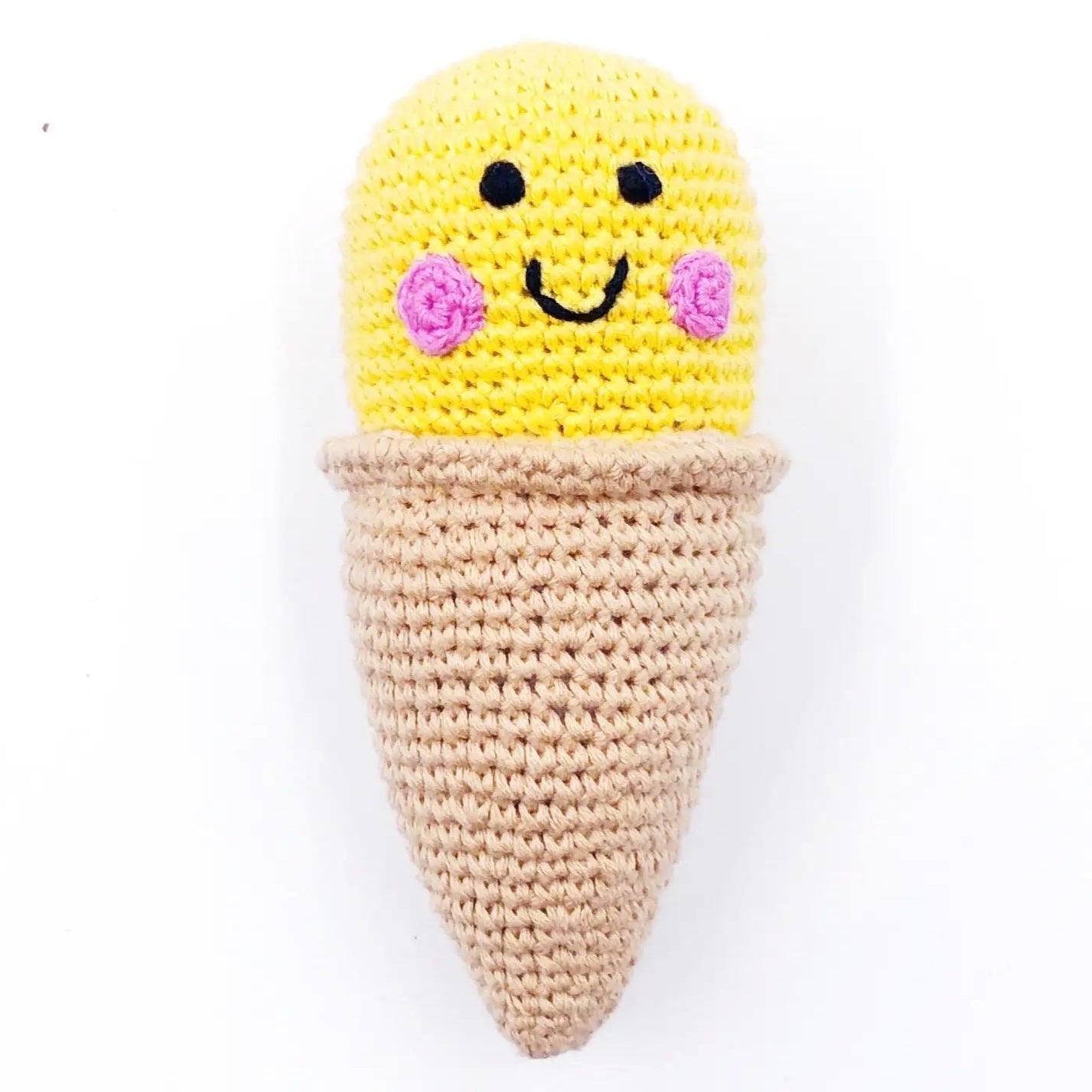 Friendly Ice Cream Hochet Jouet Vanille