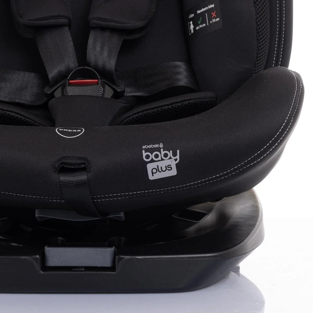 baby plus Pixi i-Size Group 0+/1/2/3 (Birth to 12 Years) Car Seat - Black