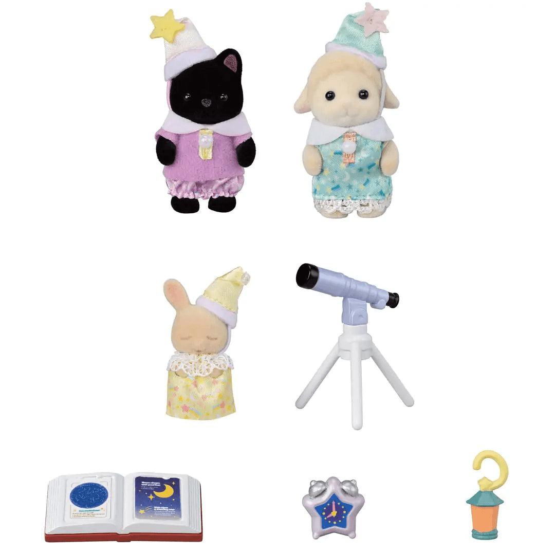 Sylvanian Families - Nursery Friends - Sleepover Party Trio
