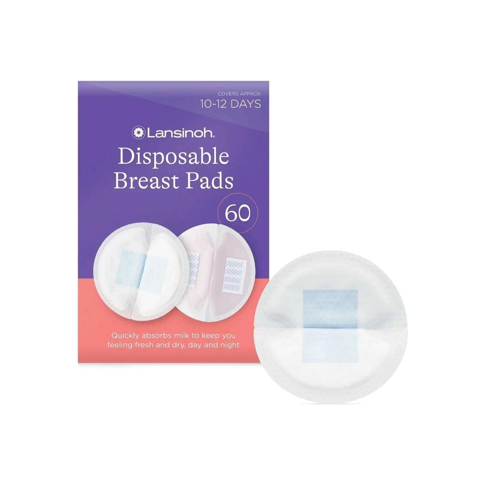 Lansinoh Ultra Thin Stay Dry Nursing Breast Pads - Pack of 60