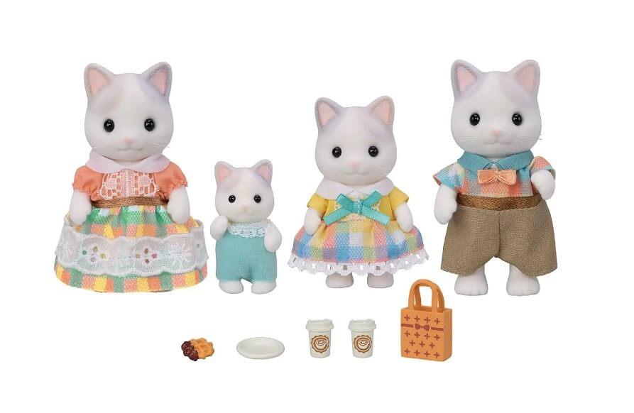 Sylvanian Families - Latte Cat Family