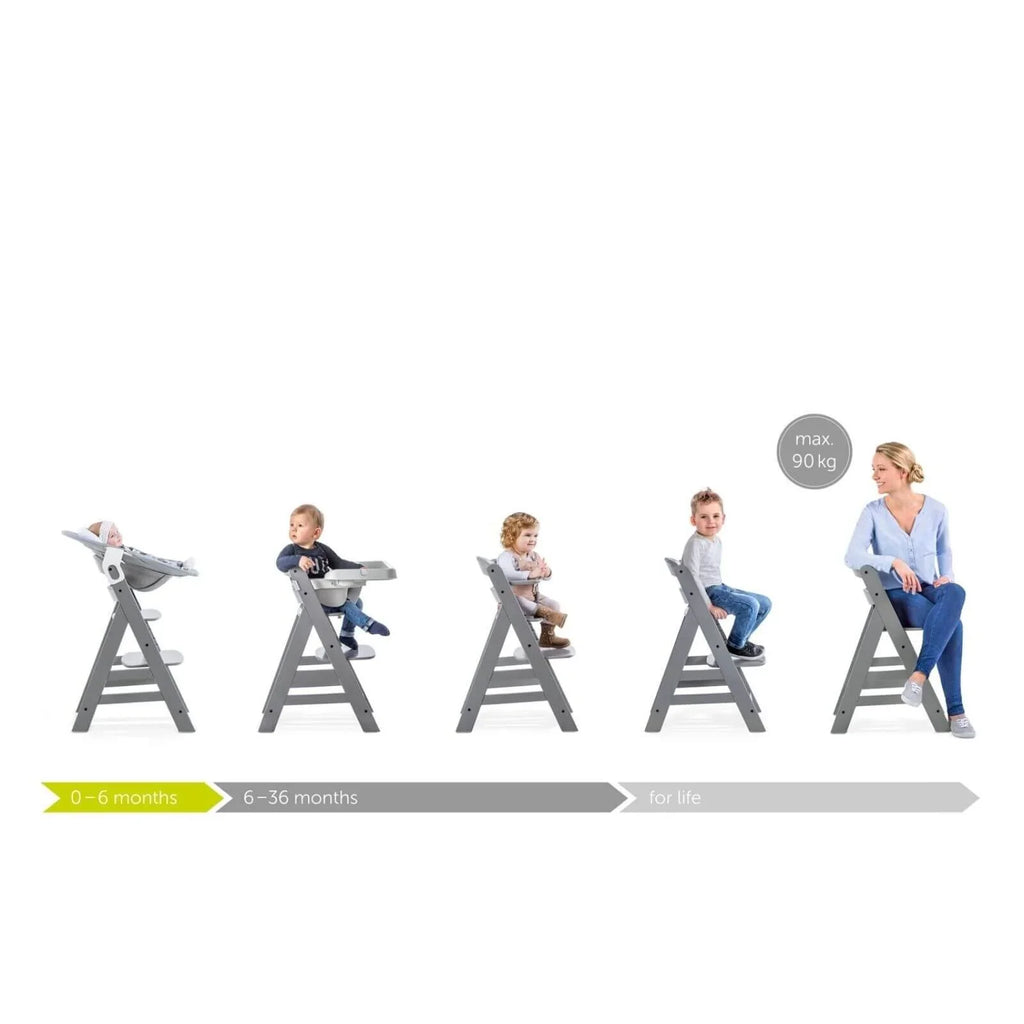 Hauck Alpha+ Wooden Highchair - Natural