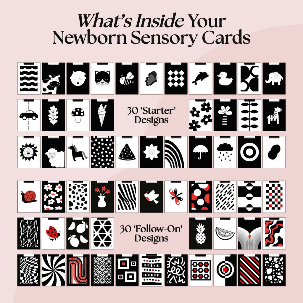 Priya & Peanut 0+ Month Newborn Sensory Cards