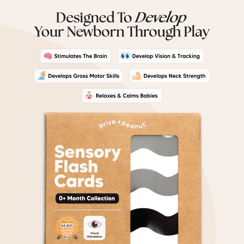 Priya & Peanut 0+ Month Newborn Sensory Cards