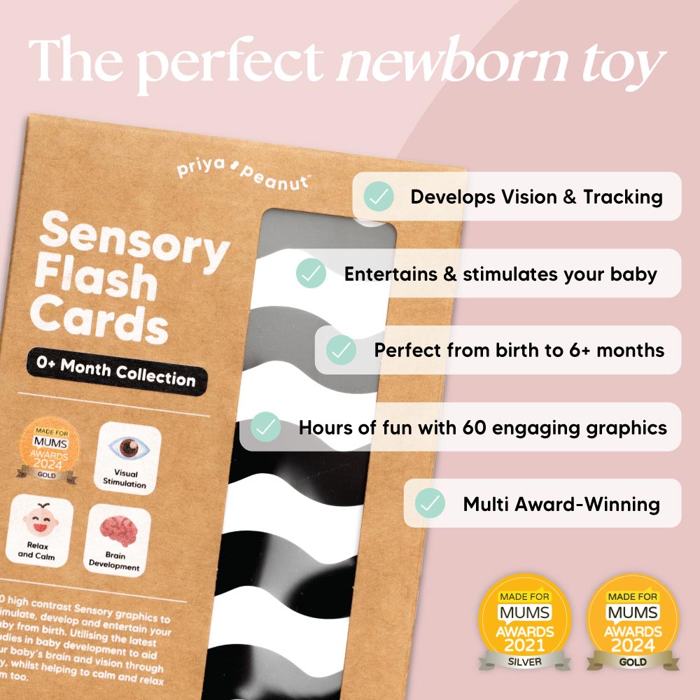 Priya & Peanut 0+ Month Newborn Sensory Cards