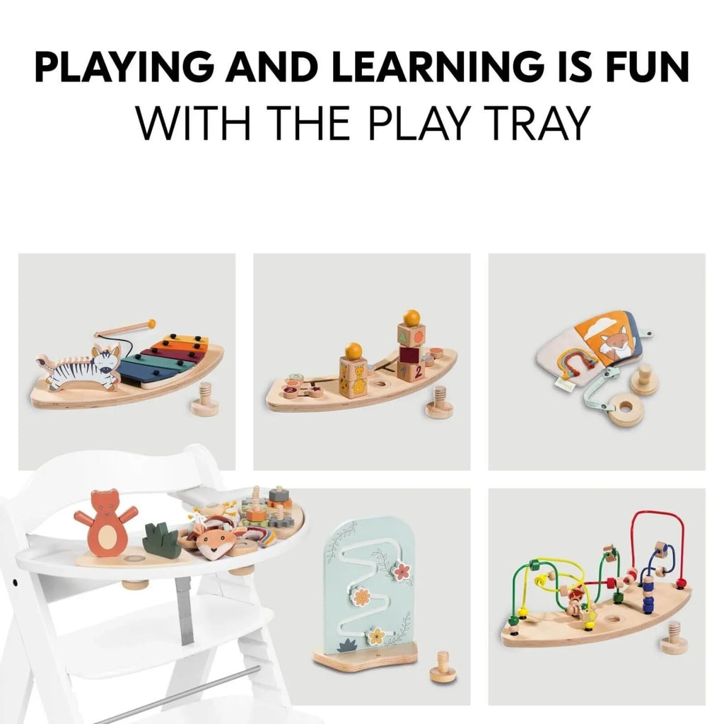 Hauck Alpha+ Wooden Highchair - White