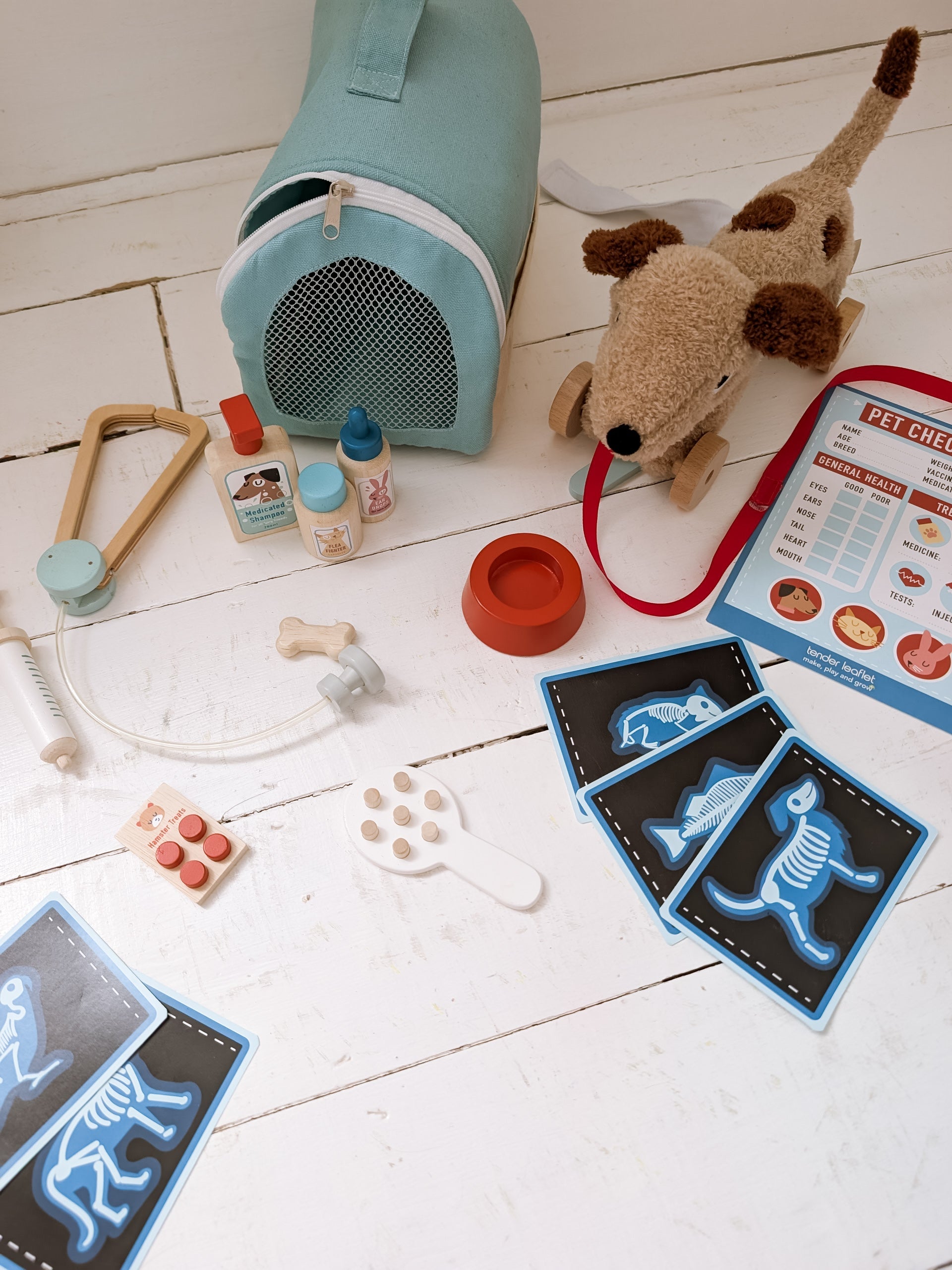 Wooden Animal Rescue Vet Playset