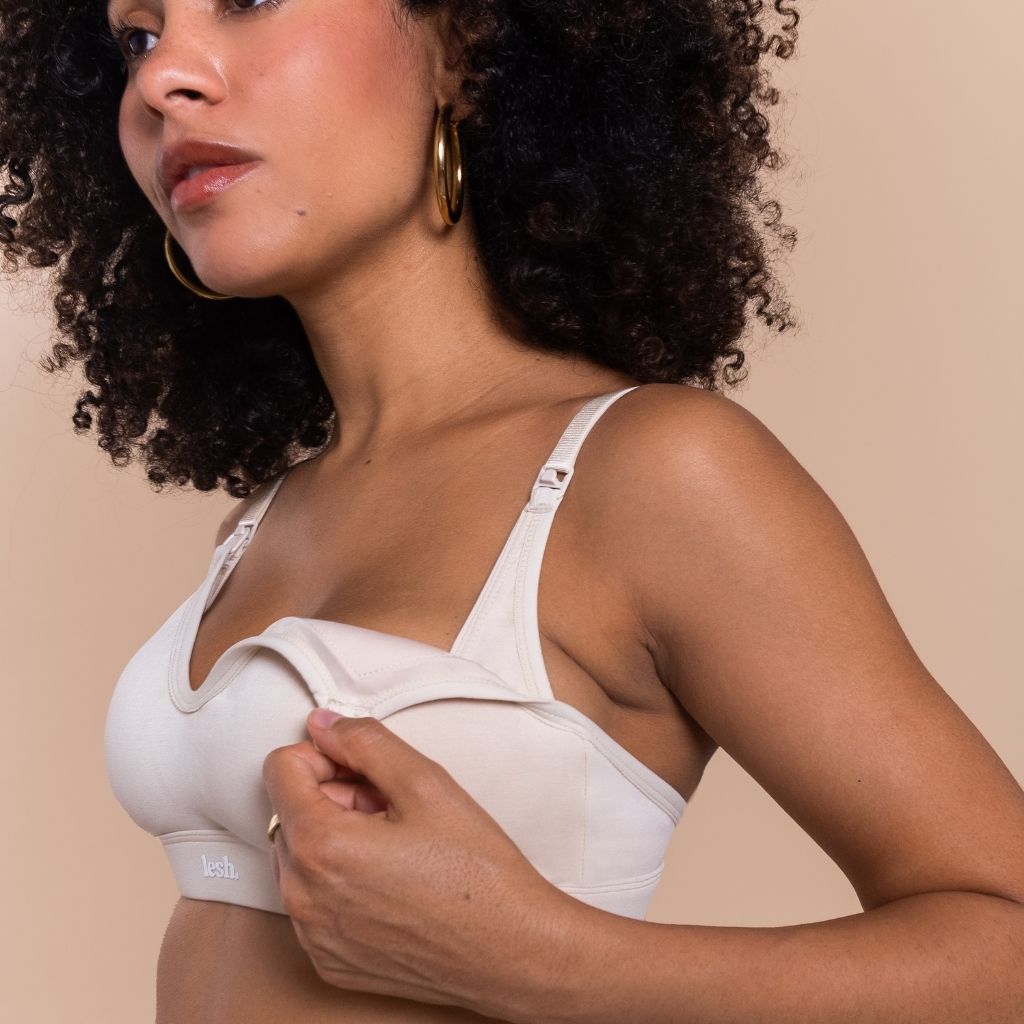 LESH - Anywhere Leakproof Nursing Bra - Black / Pink / Beige