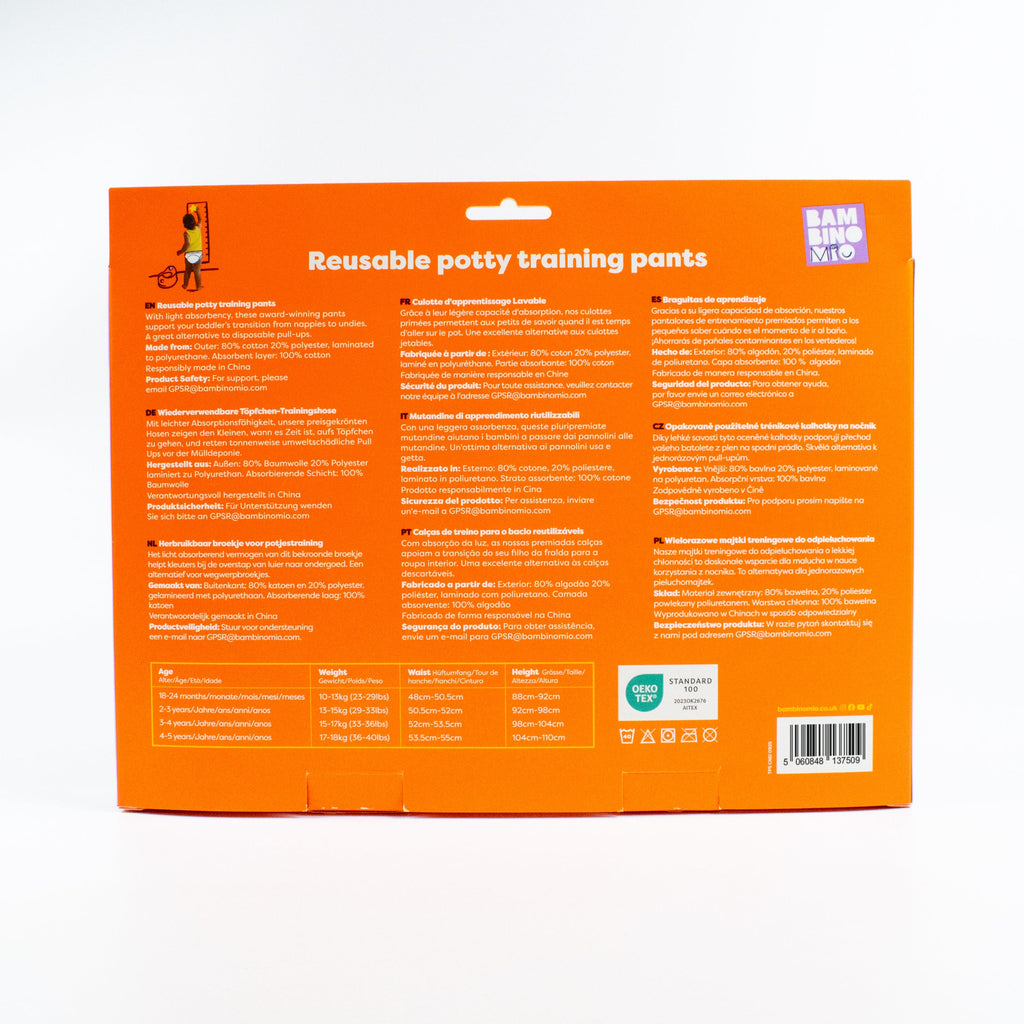 Bambino Mio Reusable Potty Training Pants - 5 Pack - Wild Life - Elite Design