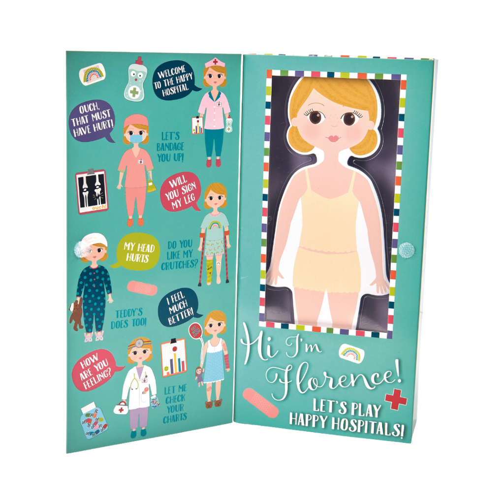 Wooden Magnetic Dress Up Doll - Hospital - Florence