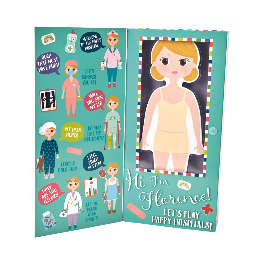 Wooden Magnetic Dress Up Doll - Hospital - Florence