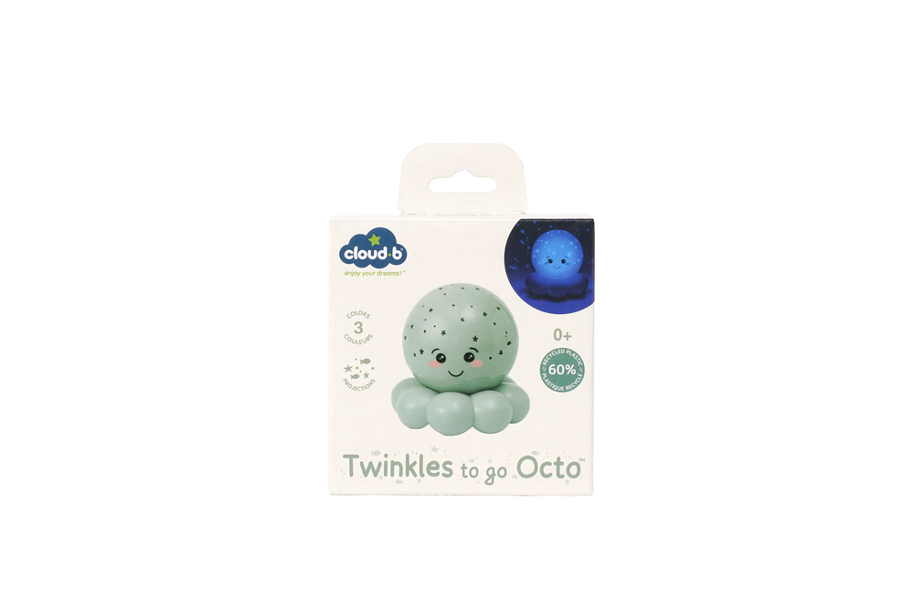 Cloud B Twinkles to Go Octo Nightlight Projector - Green
