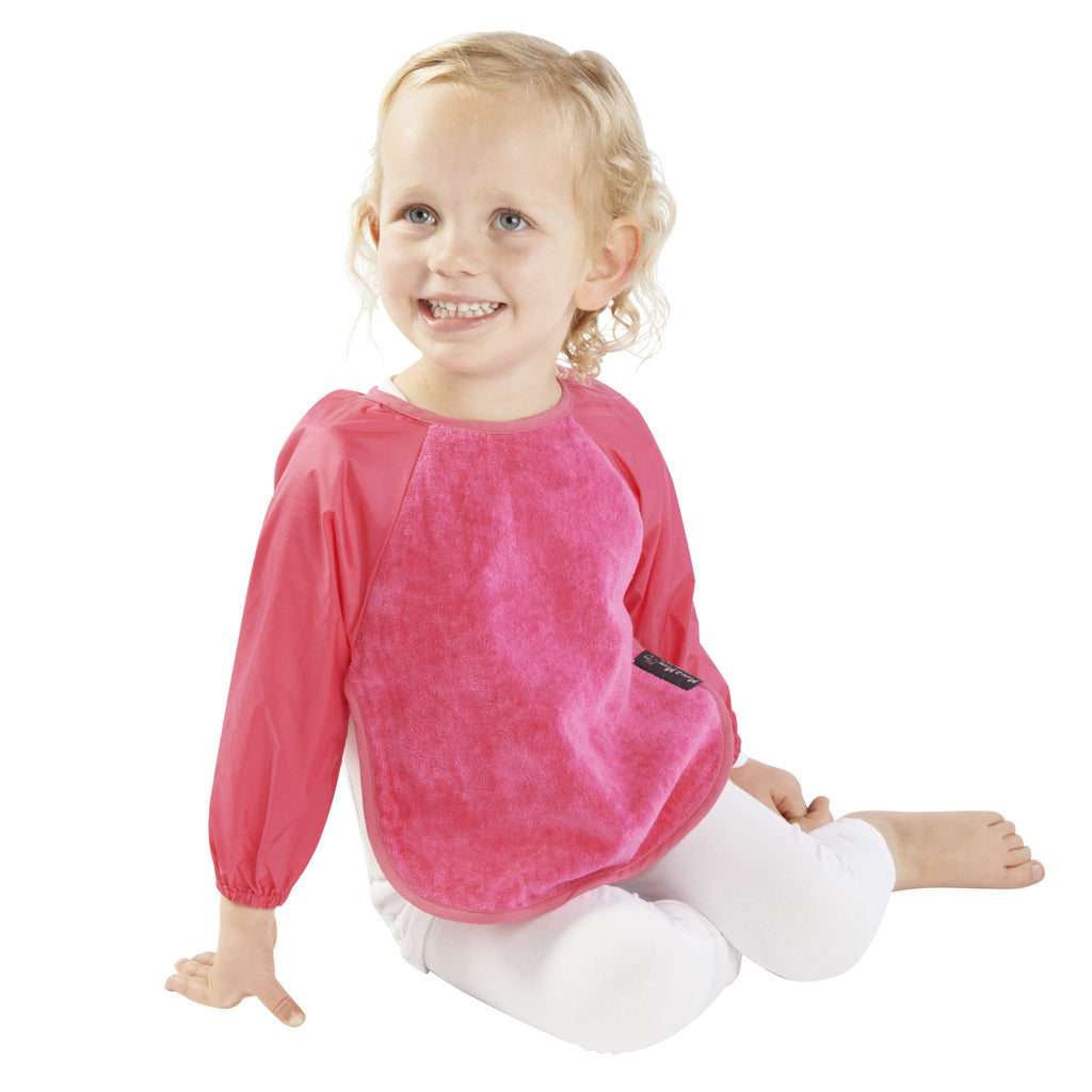 Mum 2 Mum Sleeved Wonder Bib - Cerise Pink