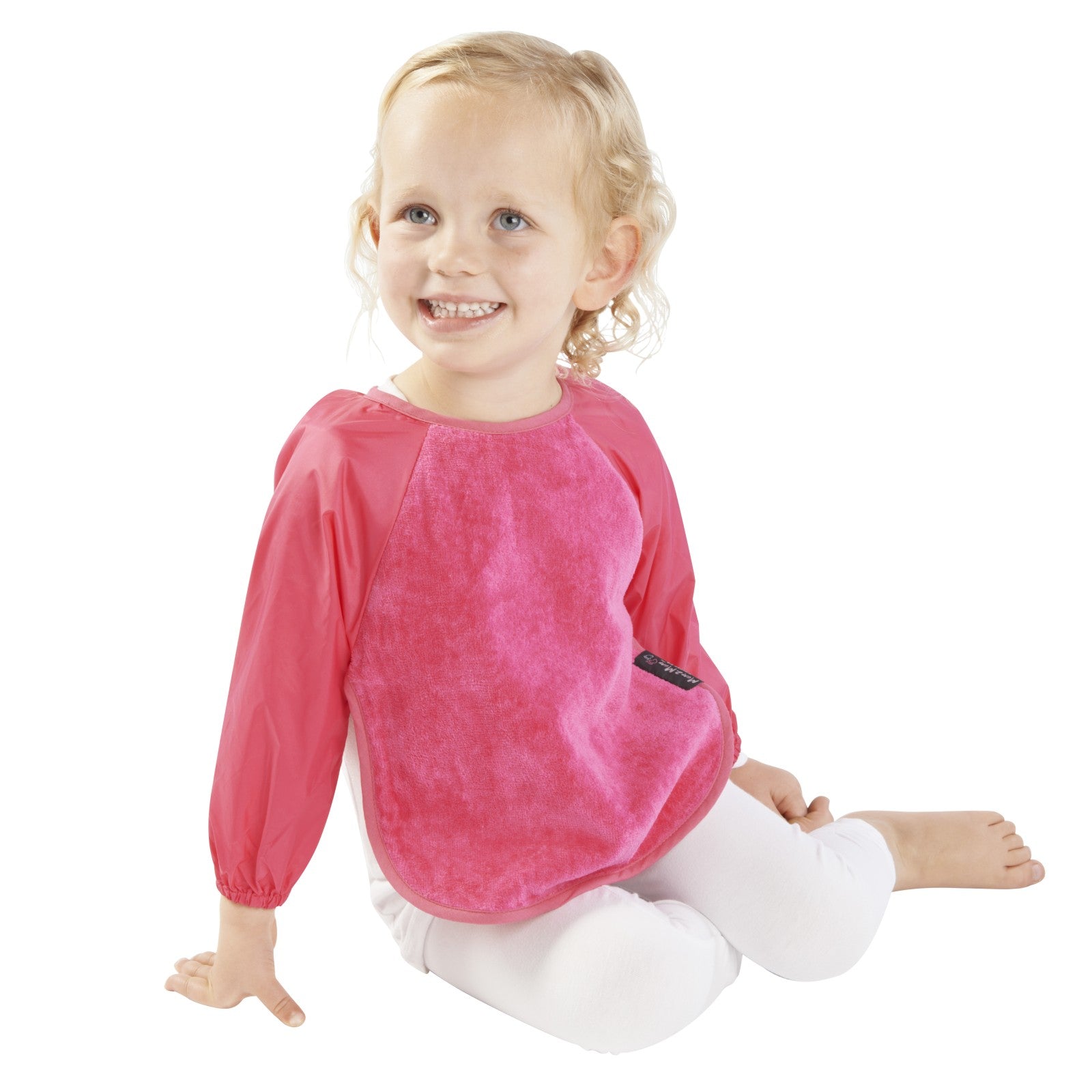 Mum 2 Mum Sleeved Wonder Bib - Cerise Pink