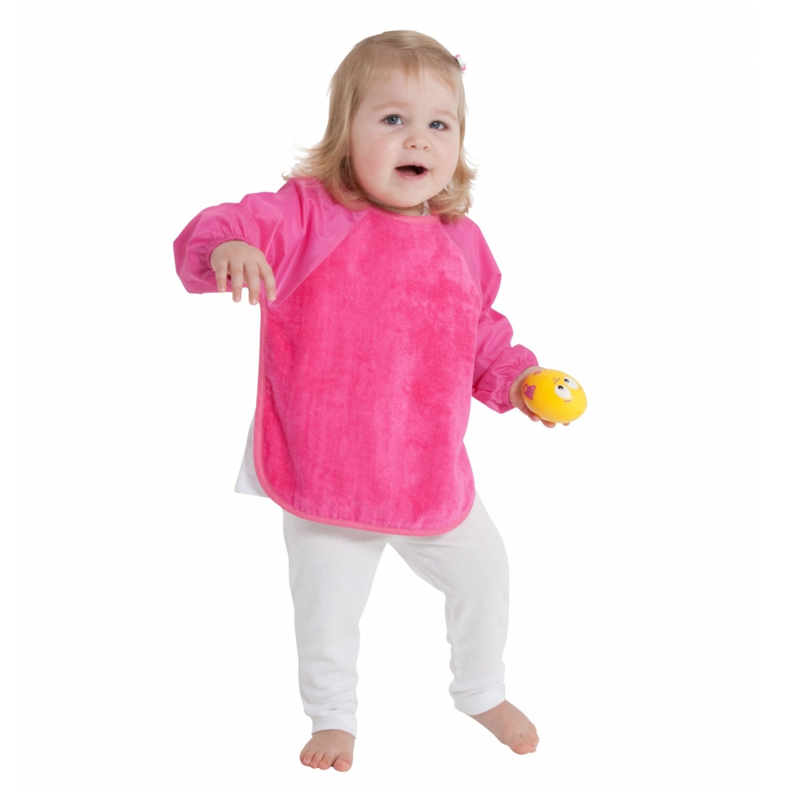 Mum 2 Mum Sleeved Wonder Bib - Cerise Pink