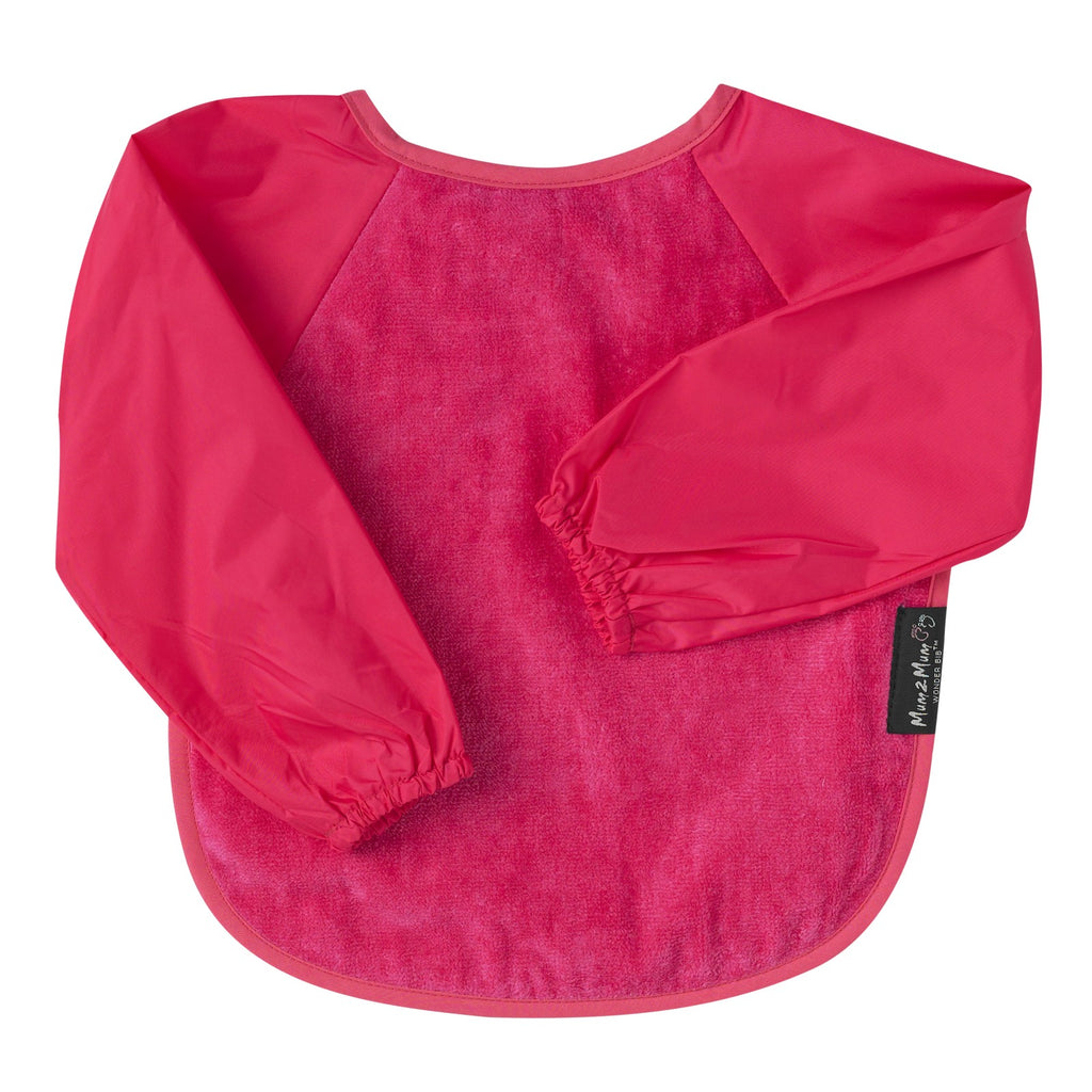 Mum 2 Mum Sleeved Wonder Bib - Cerise Pink