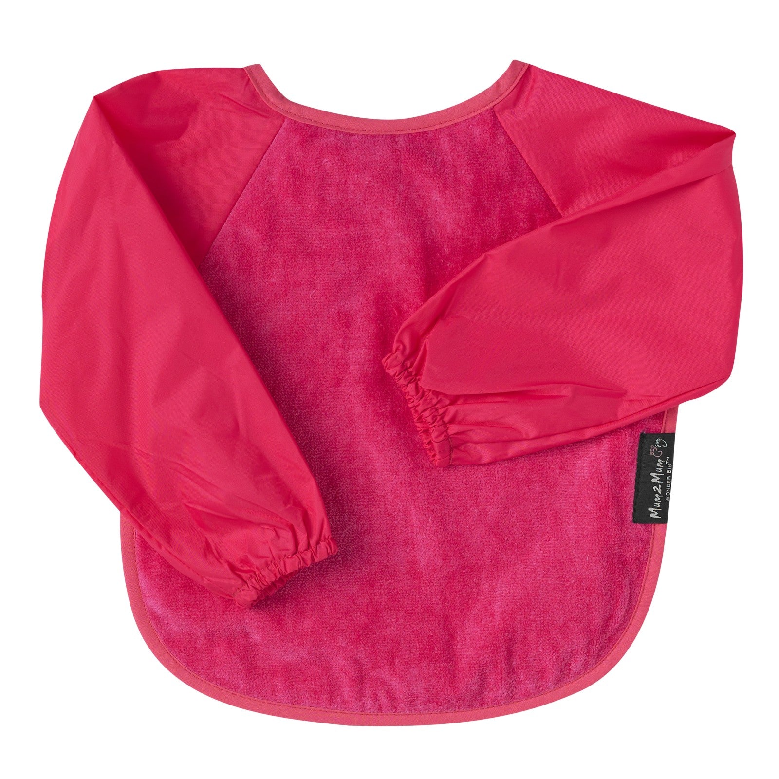 Mum 2 Mum Sleeved Wonder Bib - Cerise Pink