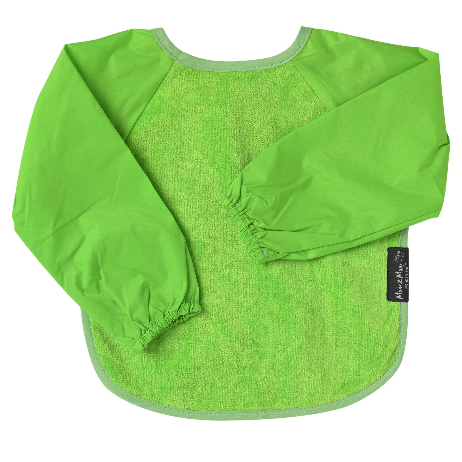 Mum 2 Mum Sleeved Wonder Bib - Lime Green