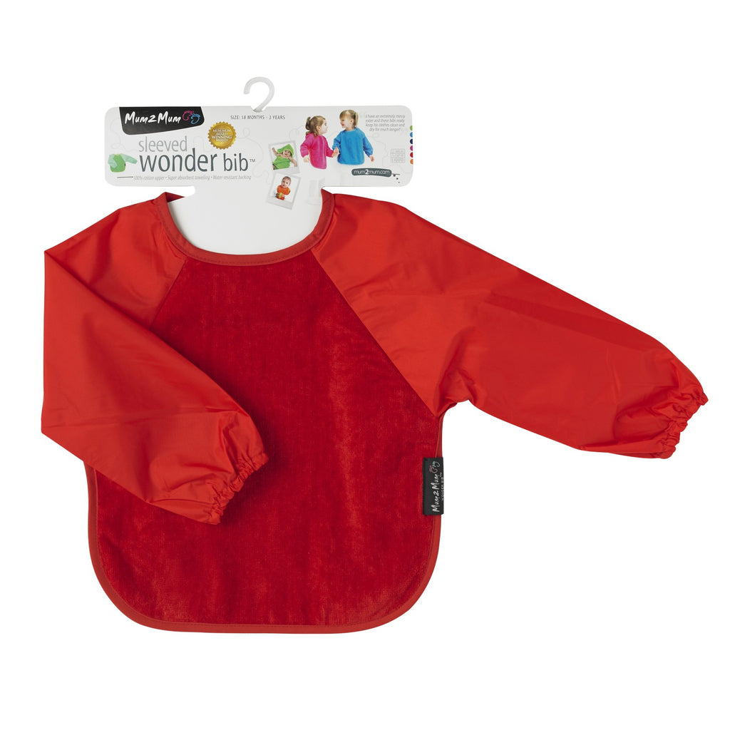 Mum 2 Mum Sleeved Wonder Bib - Red