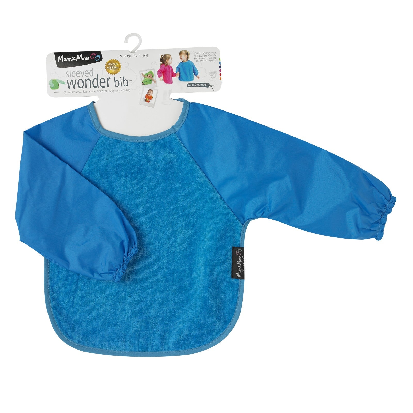 Babero Wonder con mangas Mum 2 Mum: dos tamaños, 15 colores