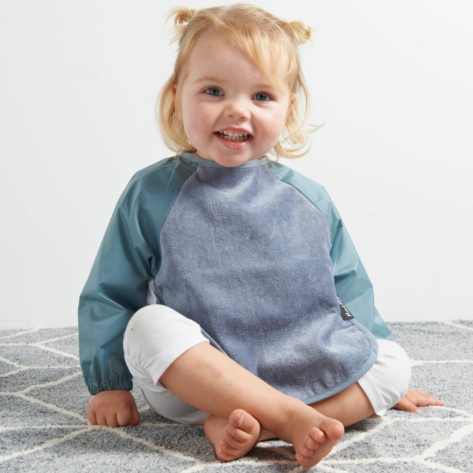 Mum 2 Mum Sleeved Wonder Bib - Grey