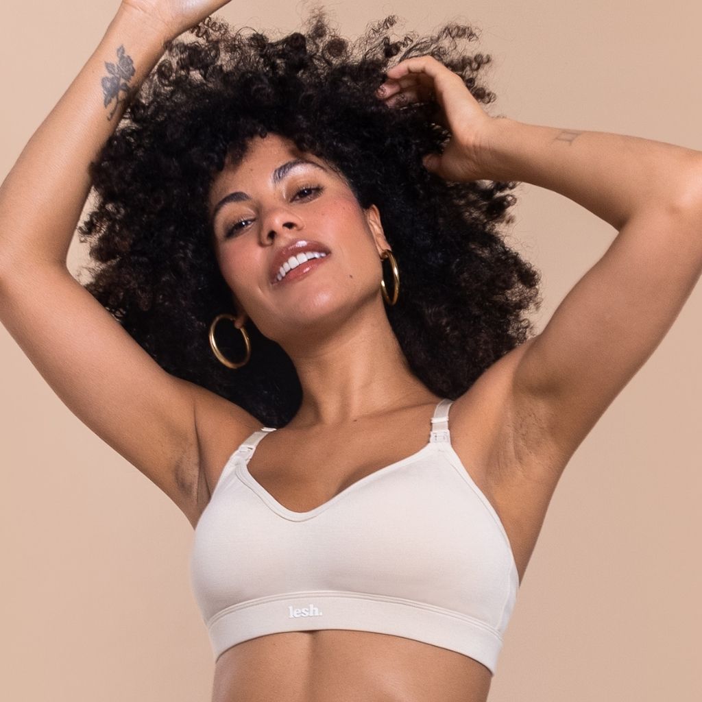 LESH - Anywhere Leakproof Nursing Bra - Black / Pink / Beige