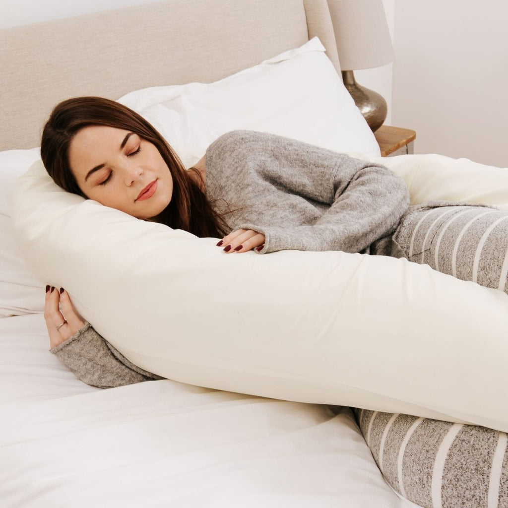 12 Ft Maternity Pillow And Case - Cream - Baby&More