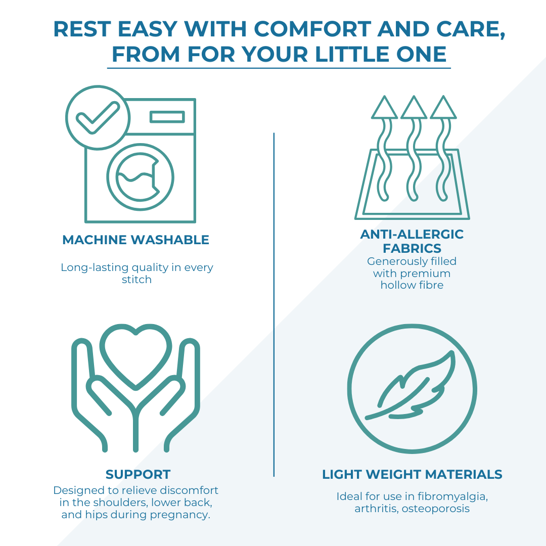 12 Ft Maternity Pillow And Case - White - Baby&More