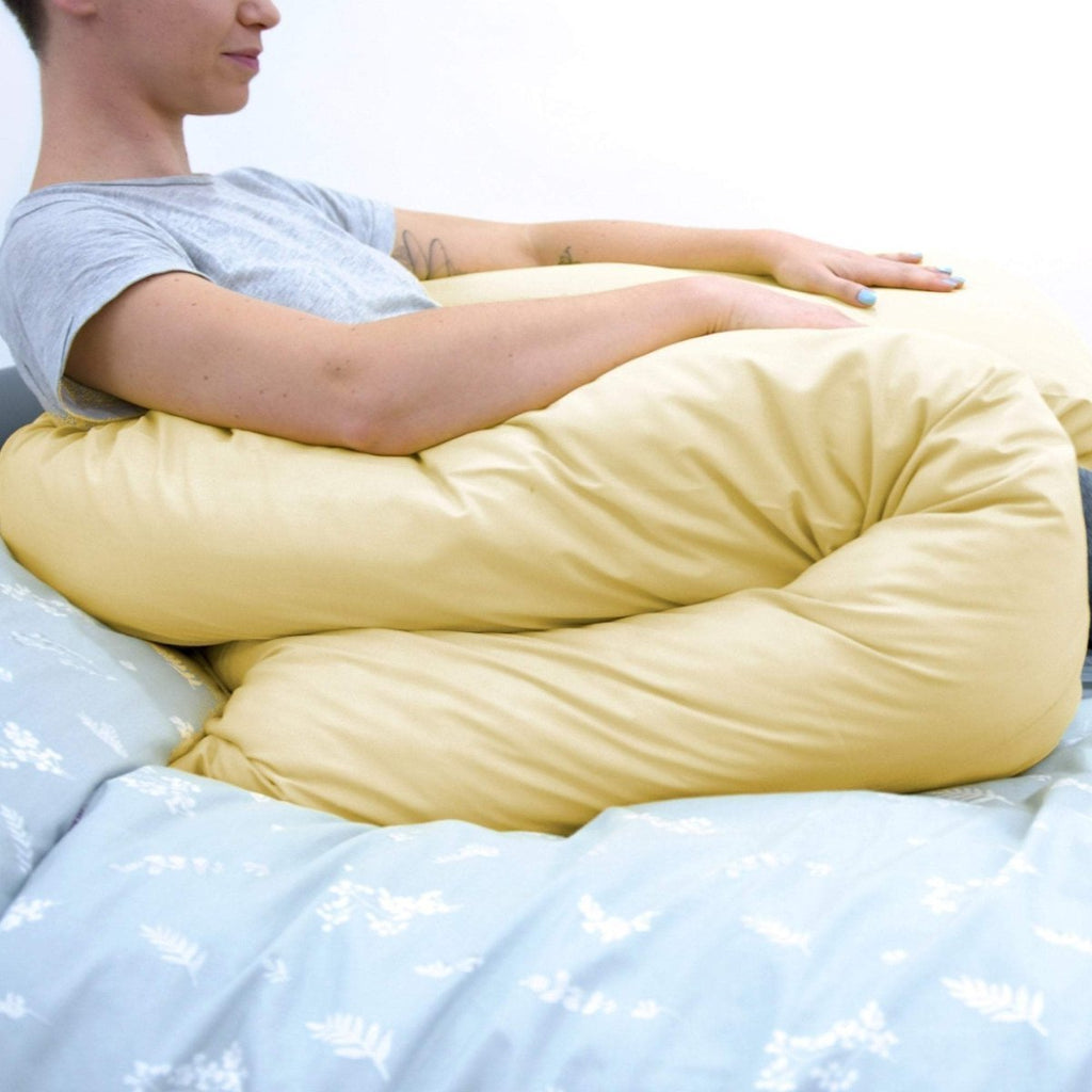 12 Ft Maternity Pillow And Case - Yellow - Baby&More