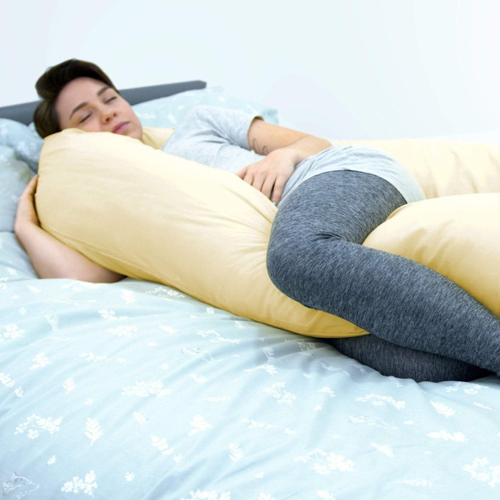 12 Ft Maternity Pillow And Case - Yellow - Baby&More