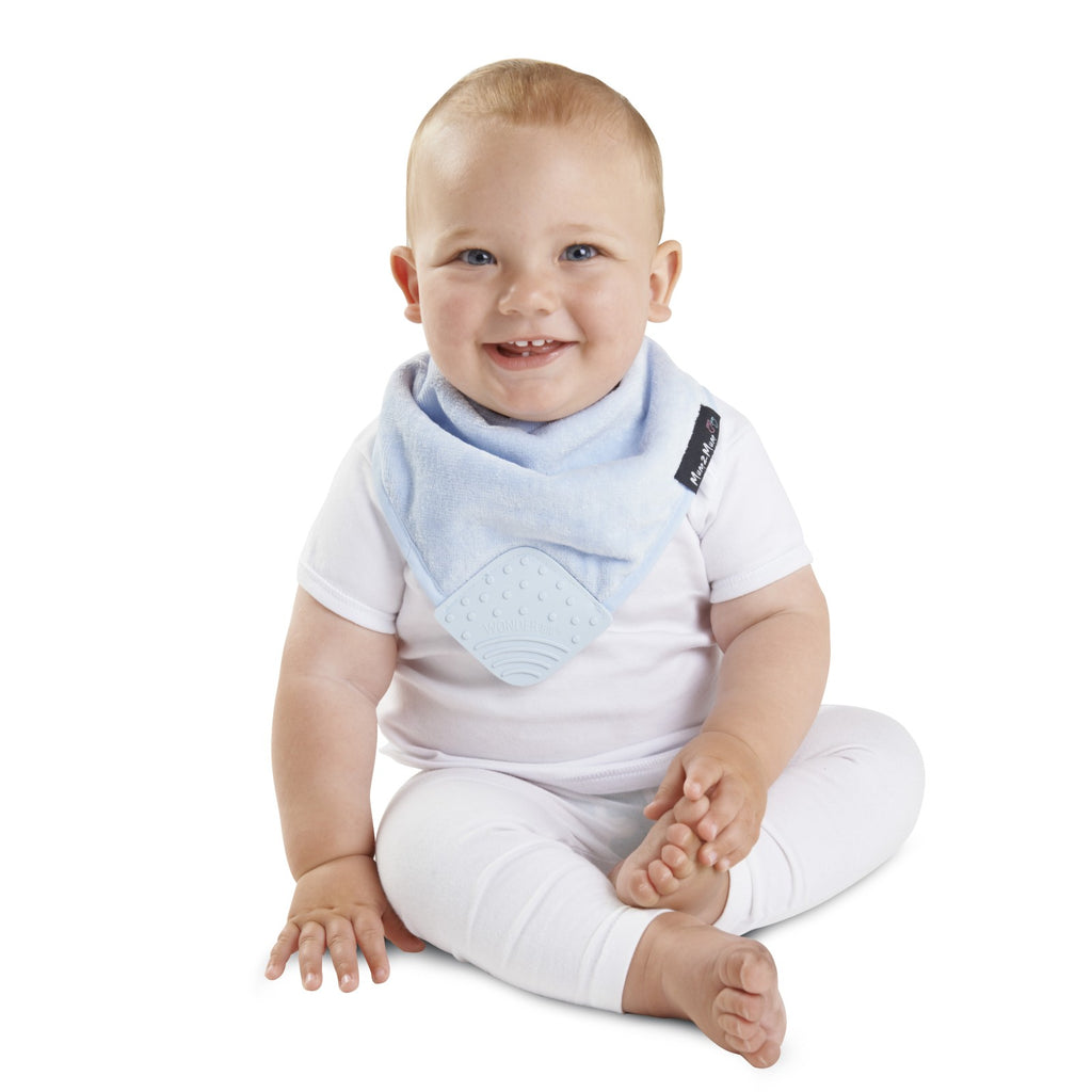 Babero Wonder con bandana y mordedor para mamá, 2 mamás, seis colores