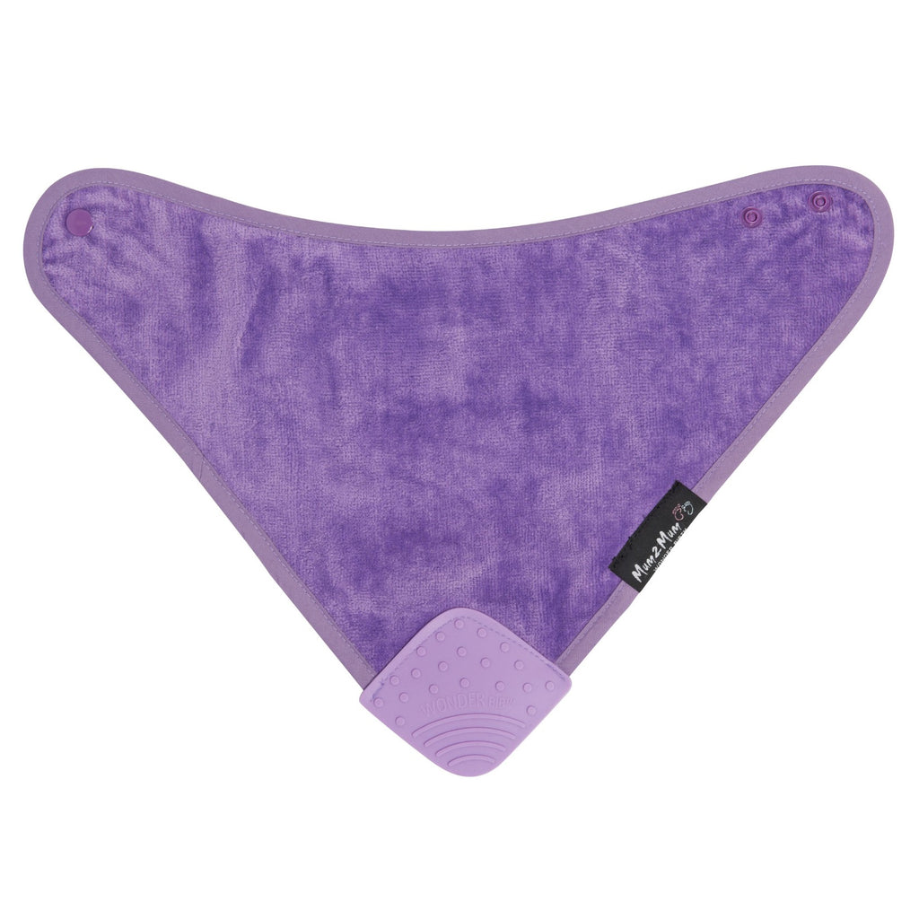 Babero Wonder con bandana y mordedor para mamá, 2 mamás, seis colores