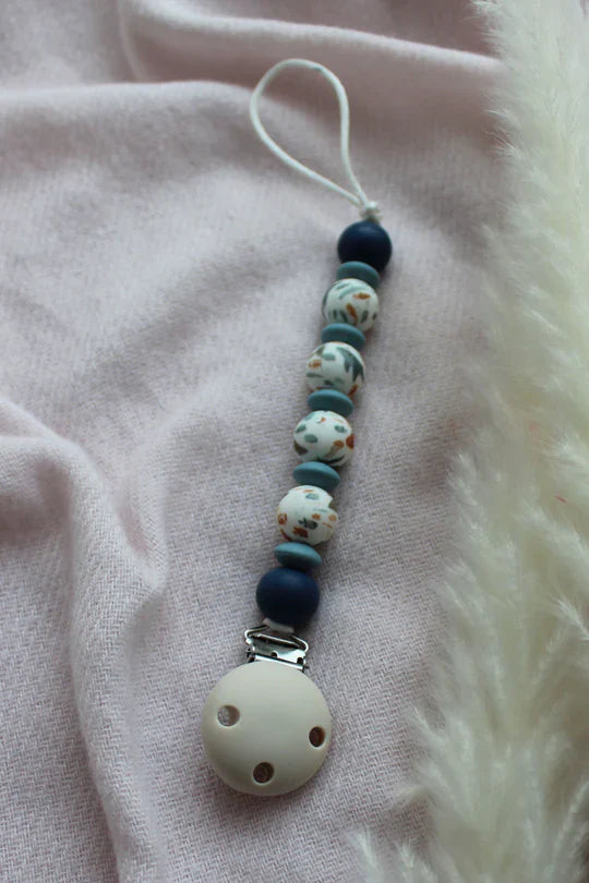 Chewies&more - Silicone Pacifier Teething Clip - Zoo / Sea