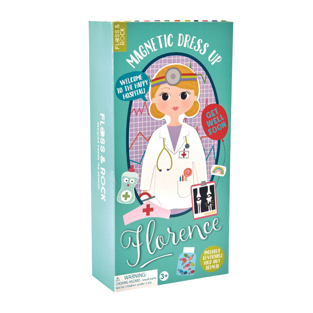 Wooden Magnetic Dress Up Doll - Hospital - Florence