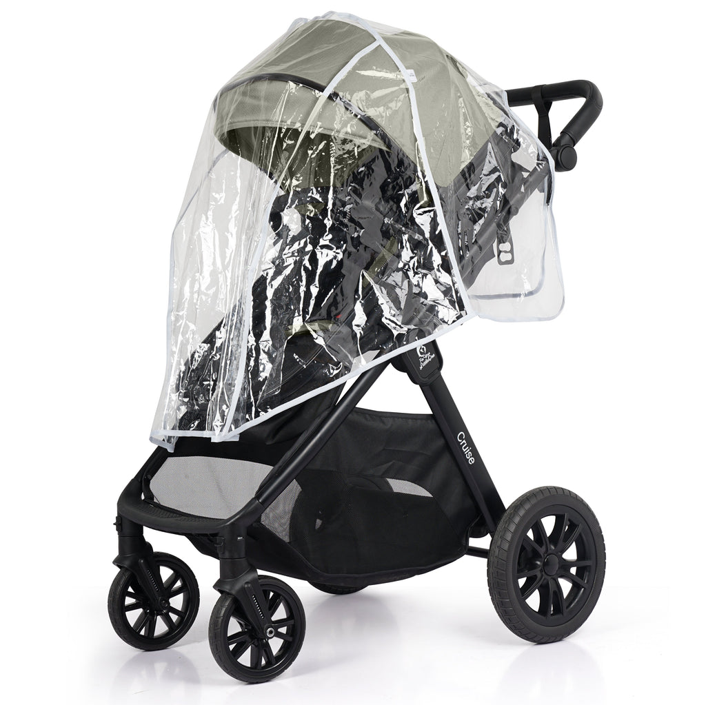 For Your Little One Cruise 3 In 1 Travel System With Car Seat And ISOFIX Base - Pebble Sage