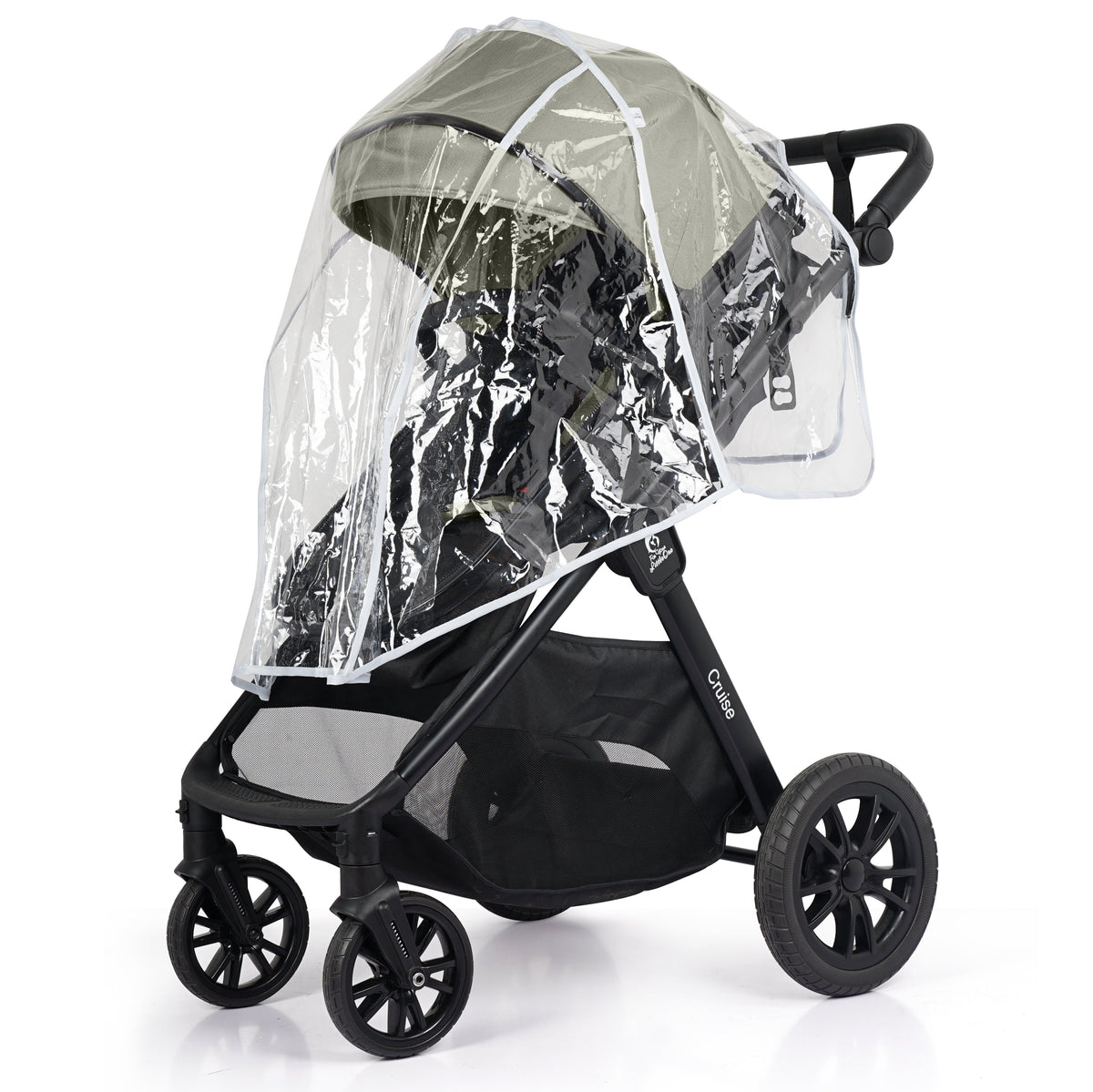 For Your Little One Cruise 3 In 1 Travel System With Car Seat And ISOFIX Base - Pebble Sage