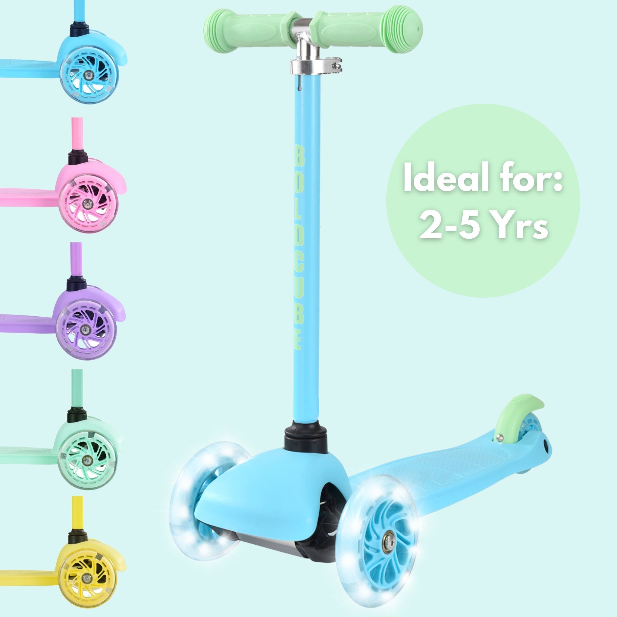 Teeny 3 Wheel Scooter - Blue & Green