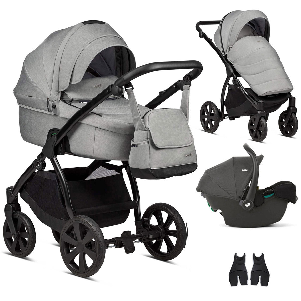 Noordi Fjordi V1 3in1 with Joie i-Snug 2 Car Seat - Grey