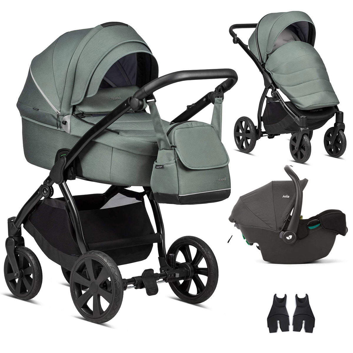 Noordi Fjordi V1 3in1 with Joie i-Snug 2 Car Seat - Fern