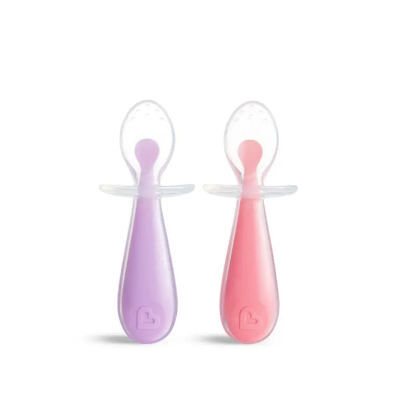 Munchkin Baby Spoon Cutlery Food Dispensing Feeding Gentle Scoop Silicone - 6m+