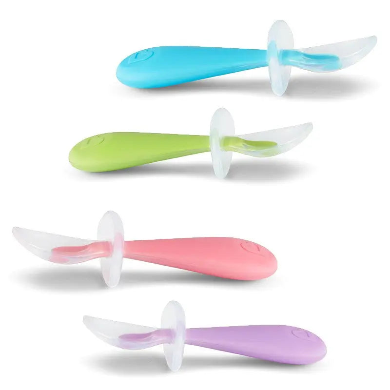 Munchkin Baby Spoon Cutlery Food Dispensing Feeding Gentle Scoop Silicone - 6m+