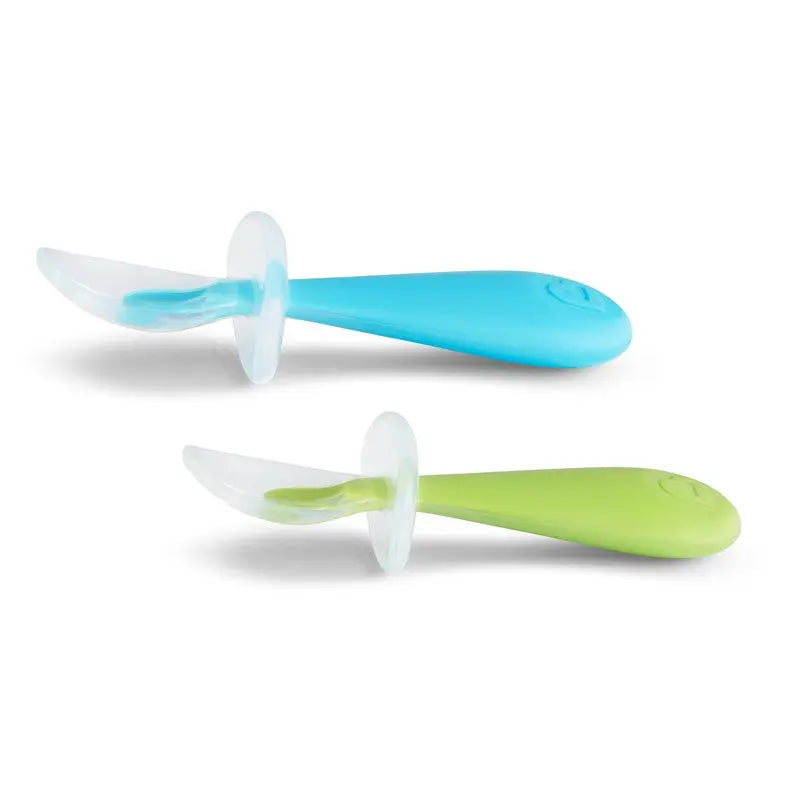 Munchkin Baby Spoon Cutlery Food Dispensing Feeding Gentle Scoop Silicone - 6m+