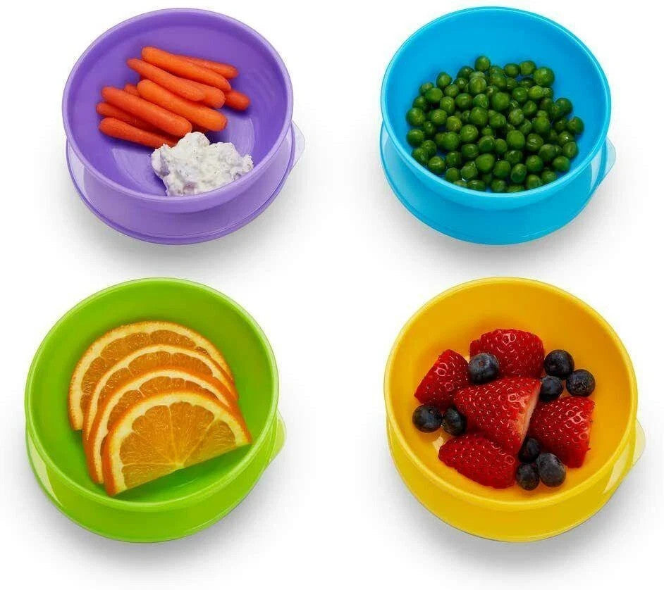 Munchkin Baby Feeding Dishes Food Bowls With Lids Love a Bowls - 10Pk + 2 Spoons